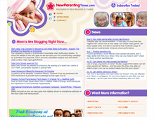 Tablet Screenshot of newparentingtimes.com